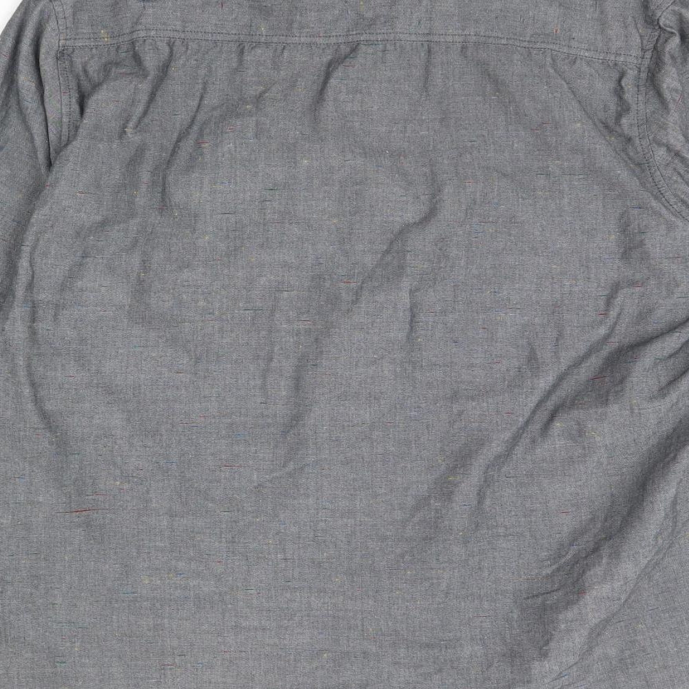 Denim & Co. Mens Grey    Dress Shirt Size XL