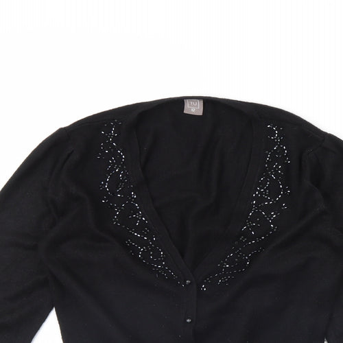TU Womens Black   Cardigan Jumper Size 12