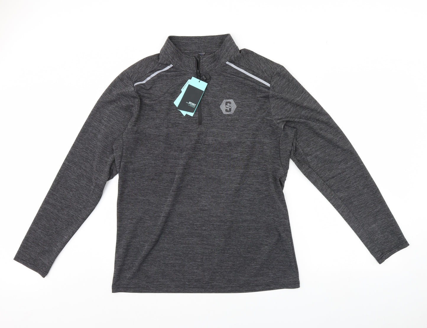 Preworn Mens Grey   Henley Jumper Size 2XL
