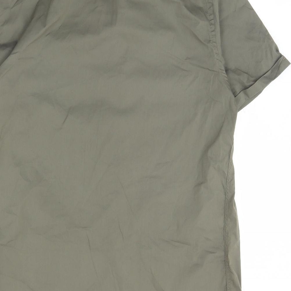 Zara Mens Green    Dress Shirt Size XL