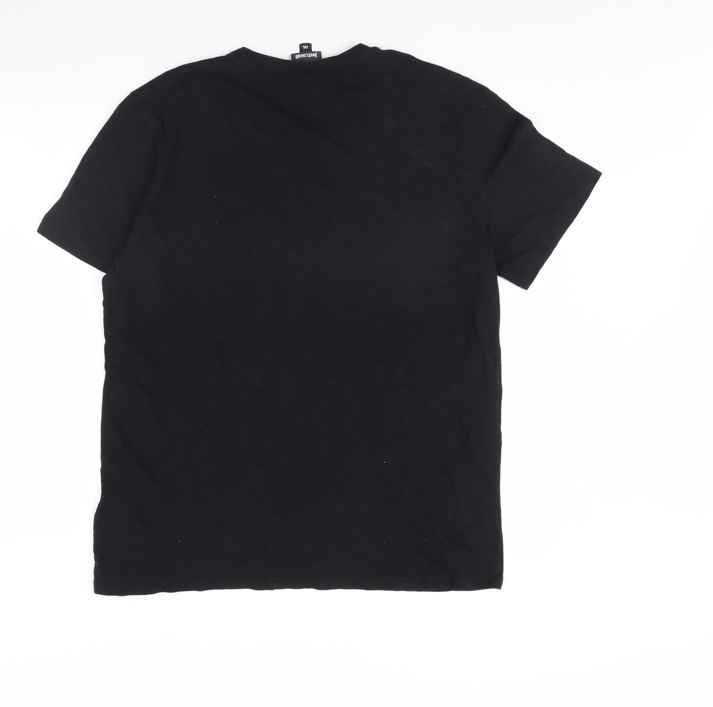 Just Cavalli Mens Black    T-Shirt Size 2XL