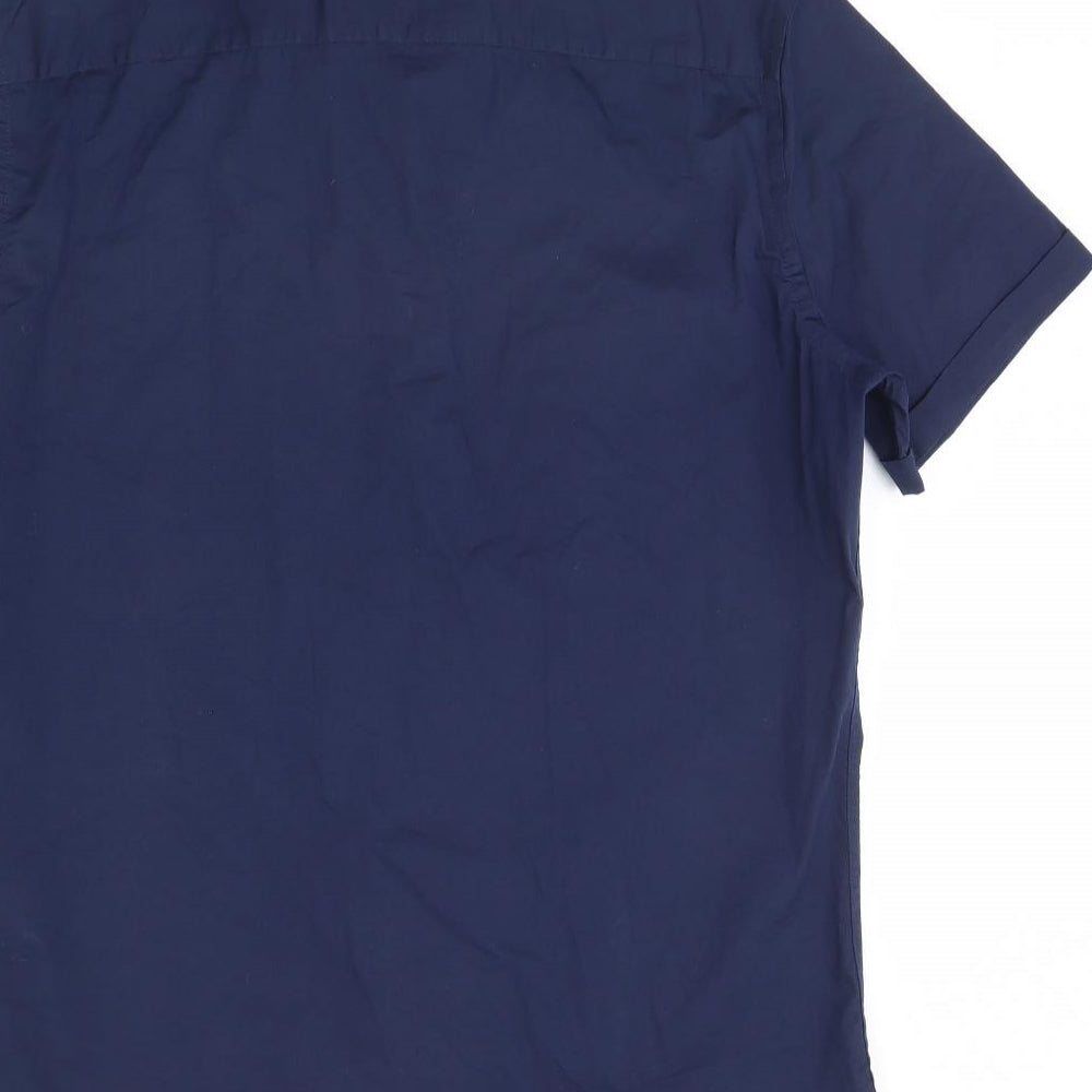 Zara Mens Blue    Dress Shirt Size XL