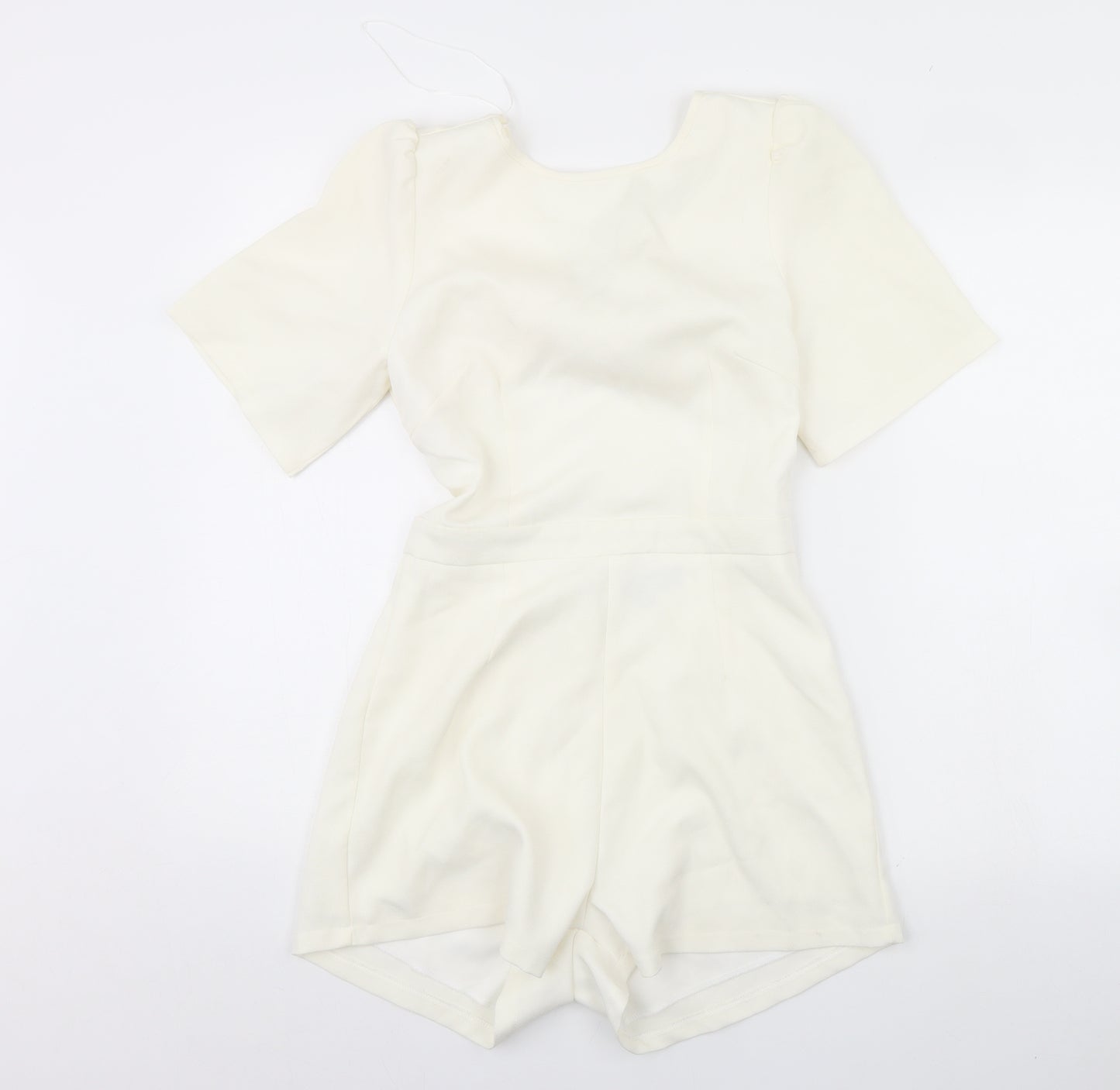 Missguided Womens Ivory   Playsuit One-Piece Size 10