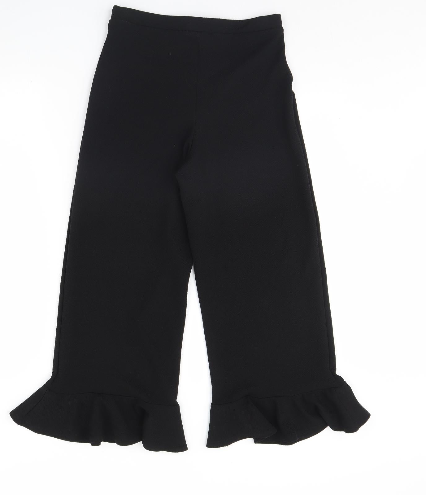 Boohoo Womens Black   Trousers  Size 10 L27 in