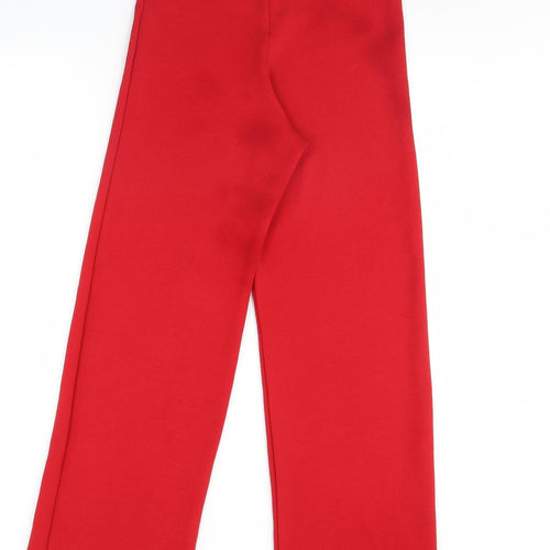 Boohoo Womens Red   Trousers  Size 10 L32 in