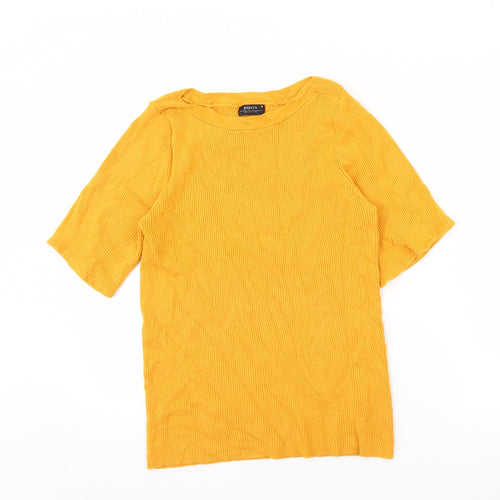 Papaya Womens Yellow   Basic Blouse Size 16