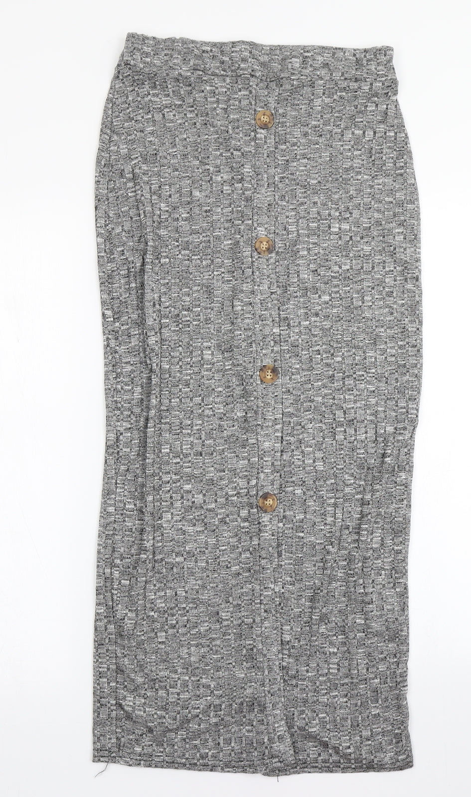 PRETTYLITTLETHING Womens Grey   Bandage Skirt Size 14