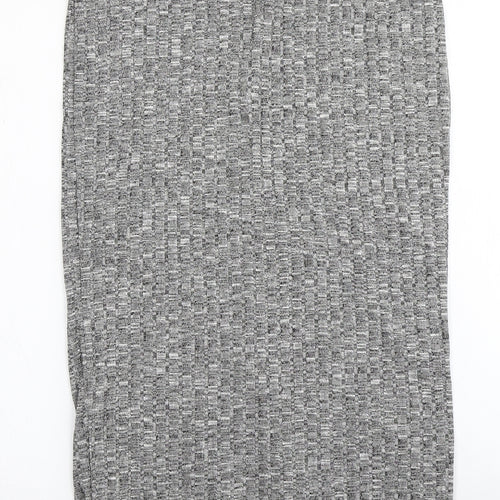 PRETTYLITTLETHING Womens Grey   Bandage Skirt Size 14