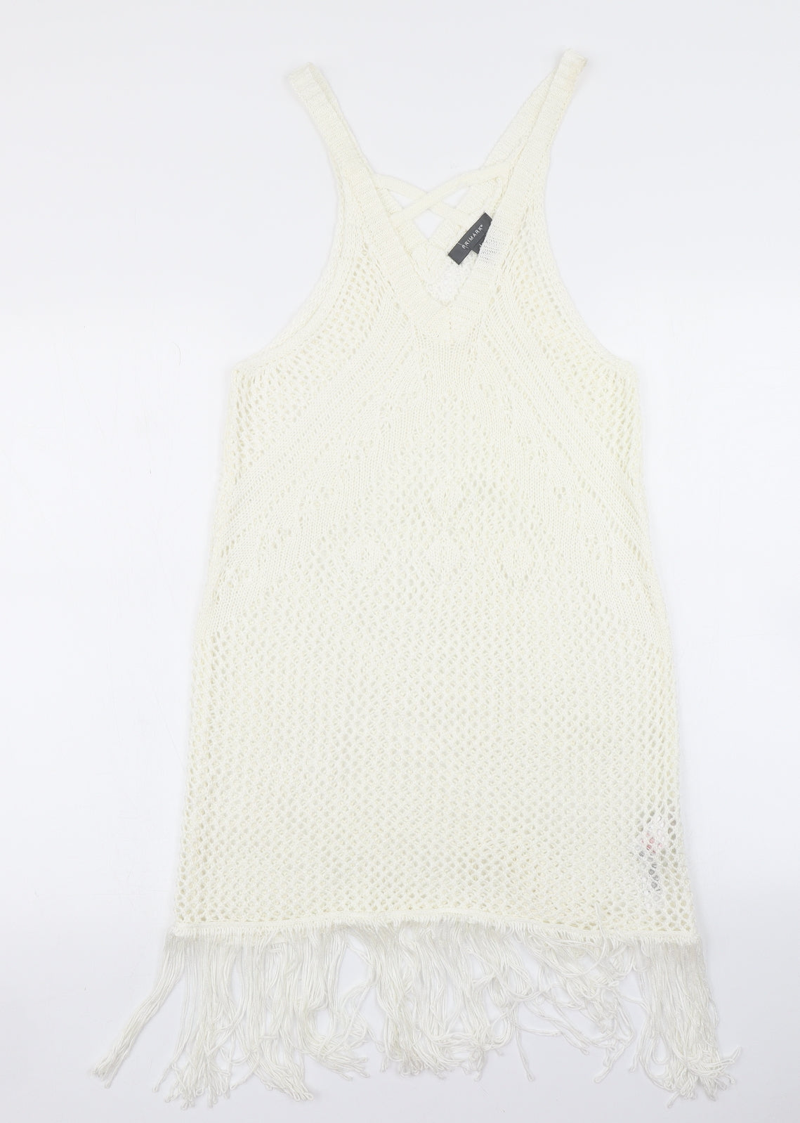 Primark Womens Ivory  Knit A-Line  Size L