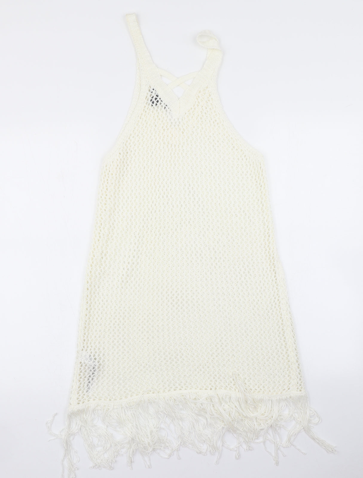 Primark Womens Ivory  Knit A-Line  Size L