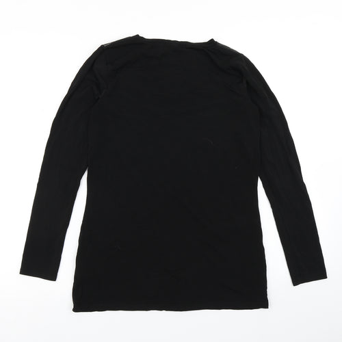 V by Very Womens Black   Basic T-Shirt Size 10