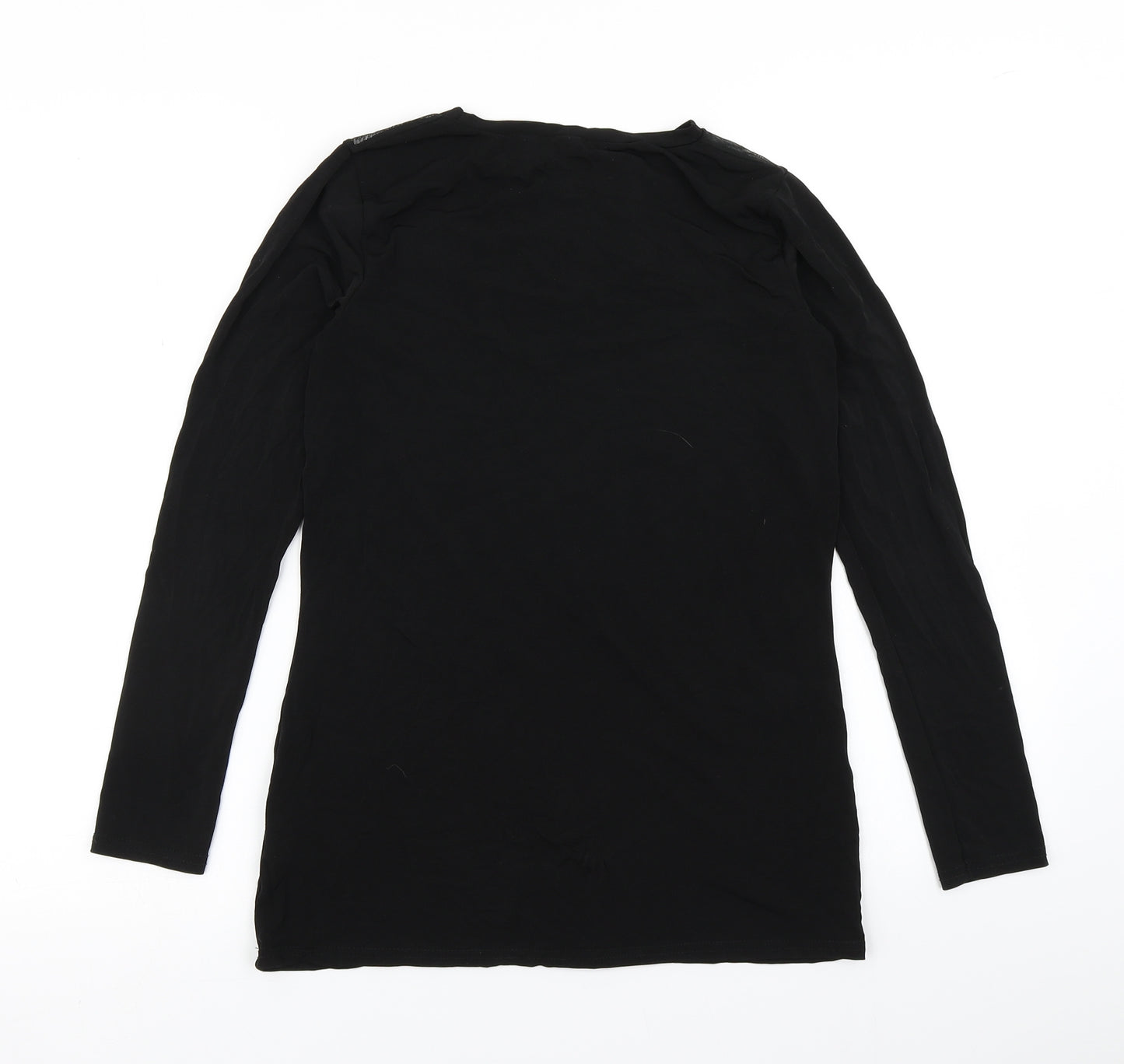 V by Very Womens Black   Basic T-Shirt Size 10
