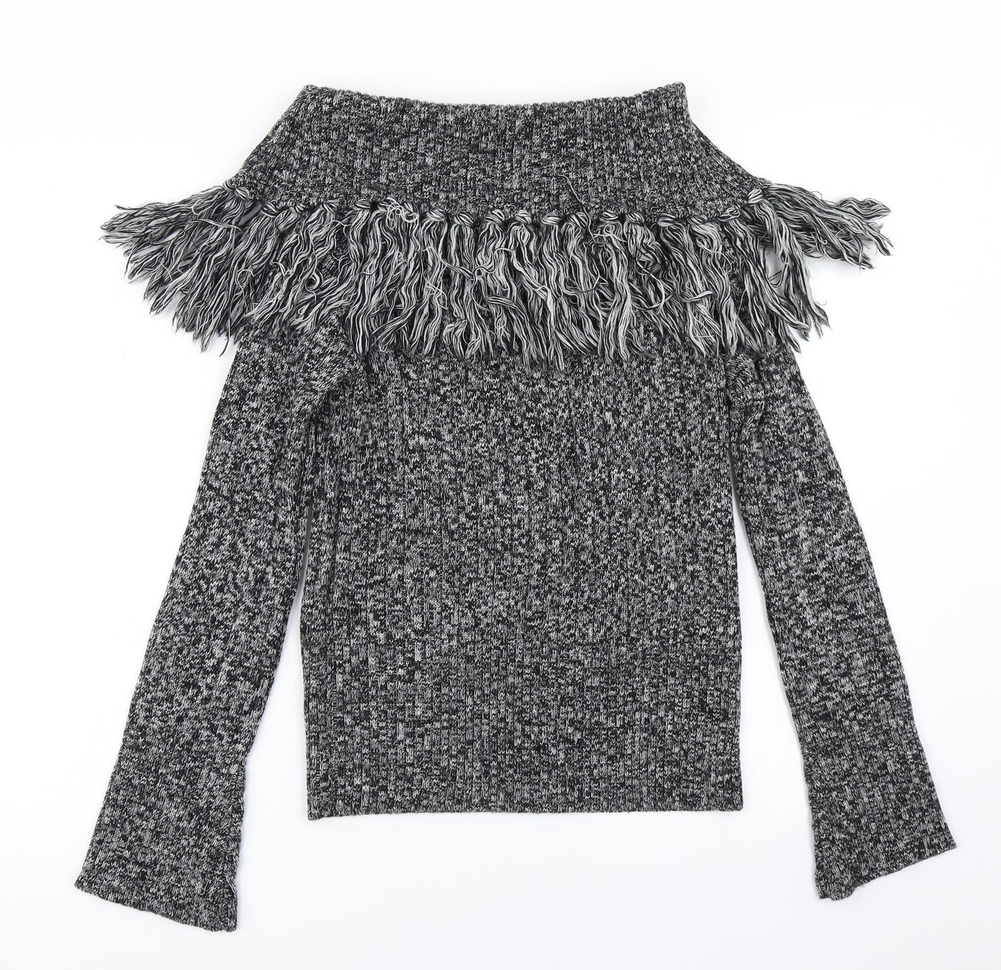 Medici Casual Womens Black  Knit Pullover Jumper Size S