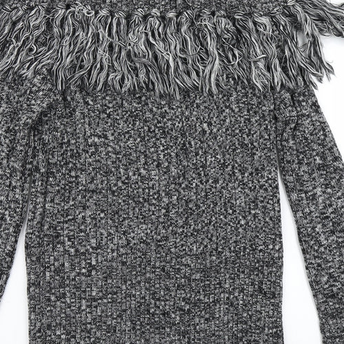 Medici Casual Womens Black  Knit Pullover Jumper Size S