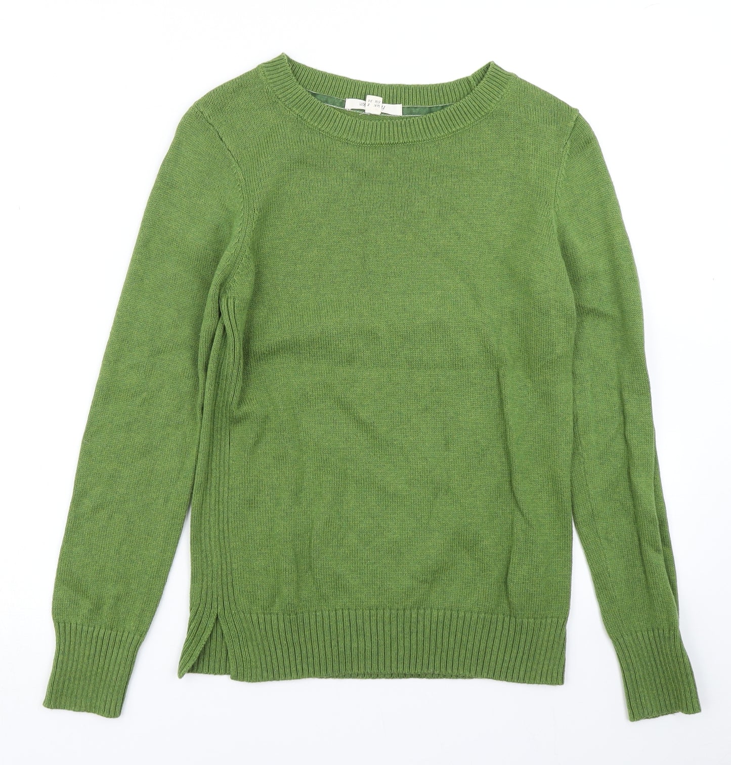 White Stuff Womens Green  Knit Pullover Jumper Size 8