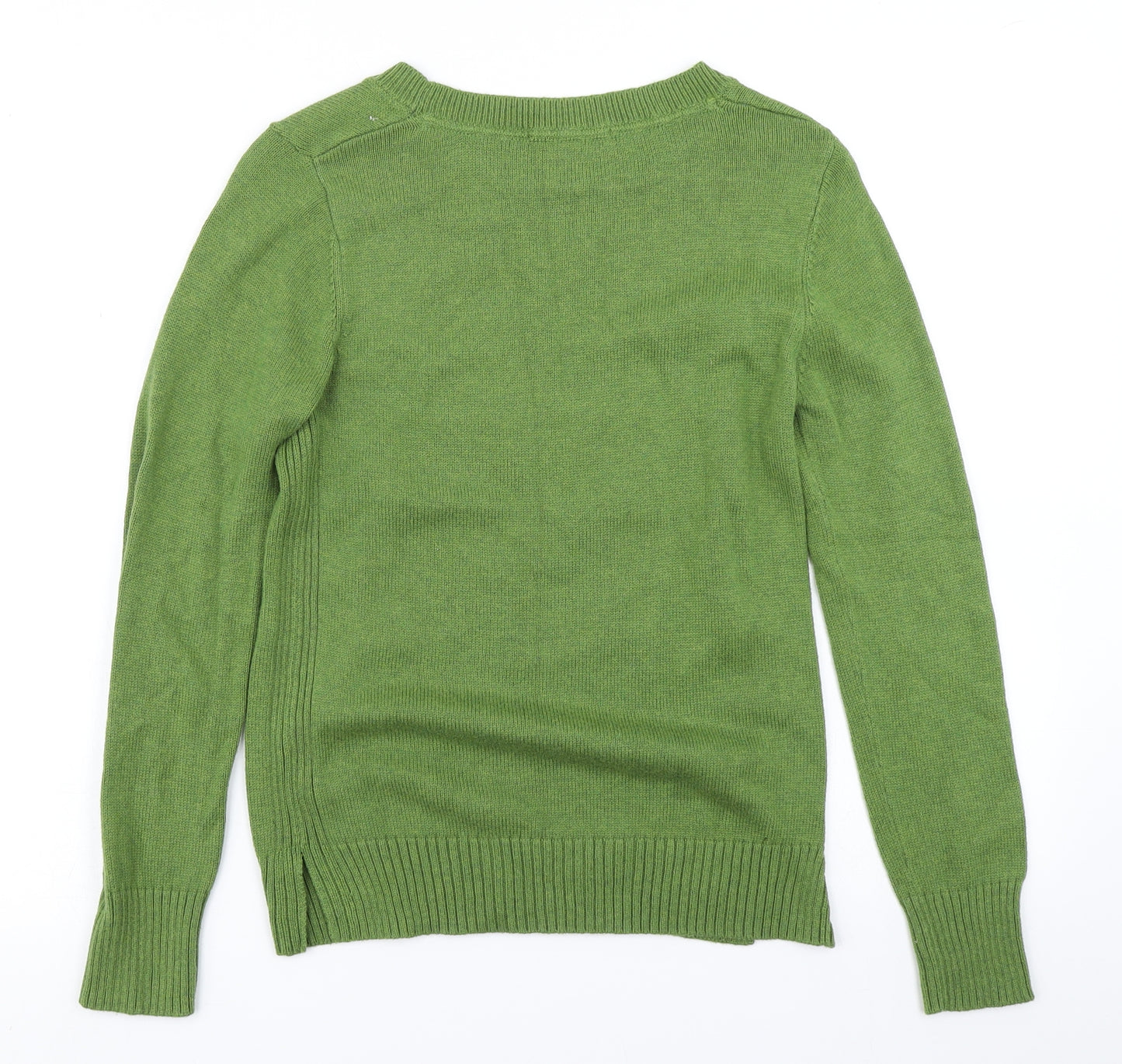White Stuff Womens Green  Knit Pullover Jumper Size 8