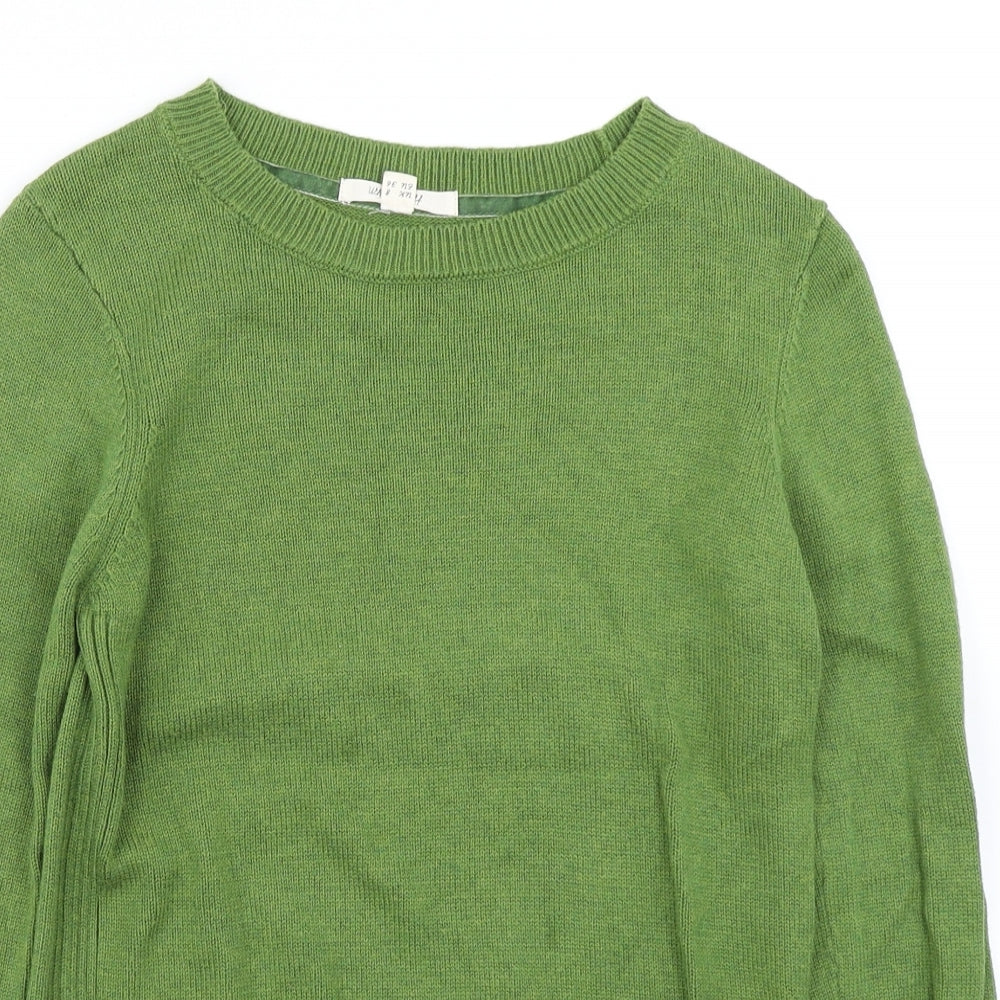 White Stuff Womens Green  Knit Pullover Jumper Size 8