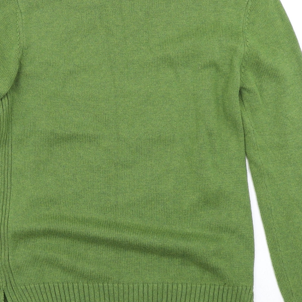 White Stuff Womens Green  Knit Pullover Jumper Size 8