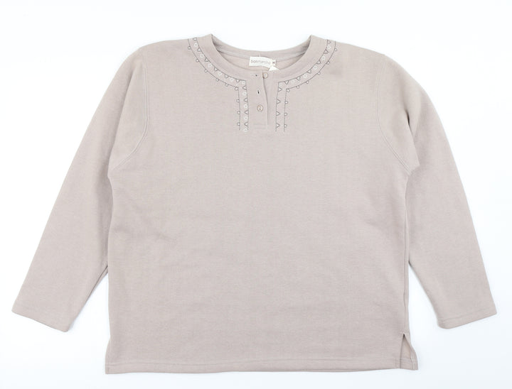 Bonmarché Womens Brown Pullover Sweatshirt Size M