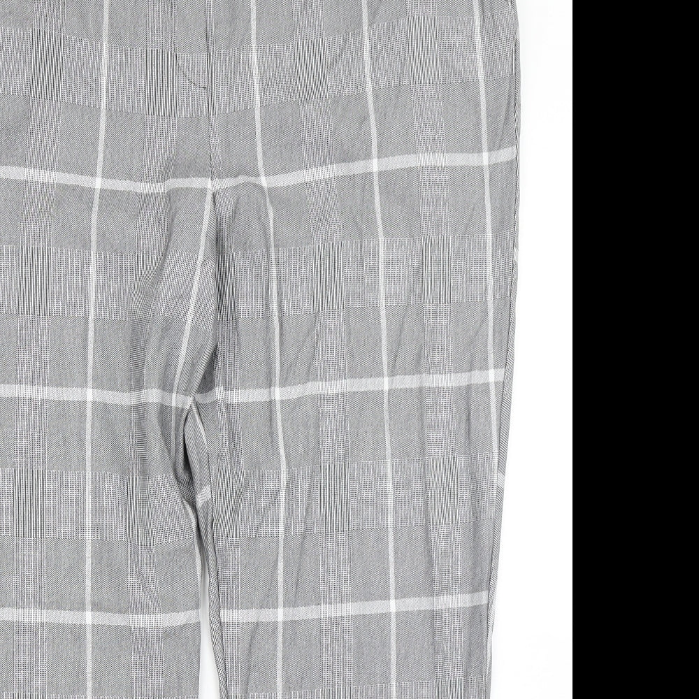 TU Womens Grey Plaid  Dress Pants Trousers Size 22 L28 in