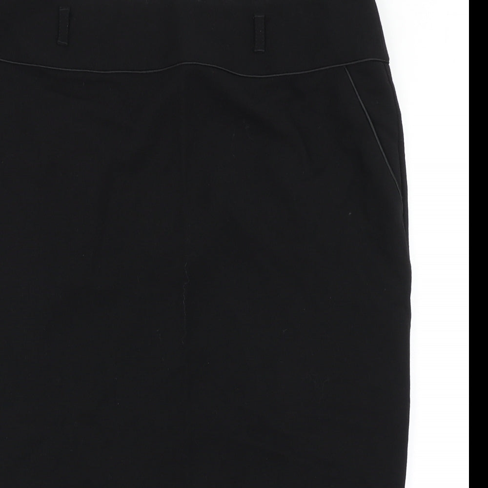 Marks & Spencer Womens Black   Straight & Pencil Skirt Size 14