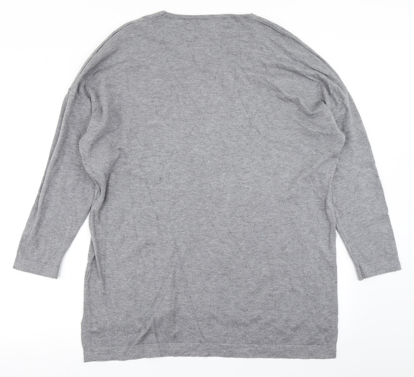 Frank Usher Womens Grey   Basic T-Shirt Size S