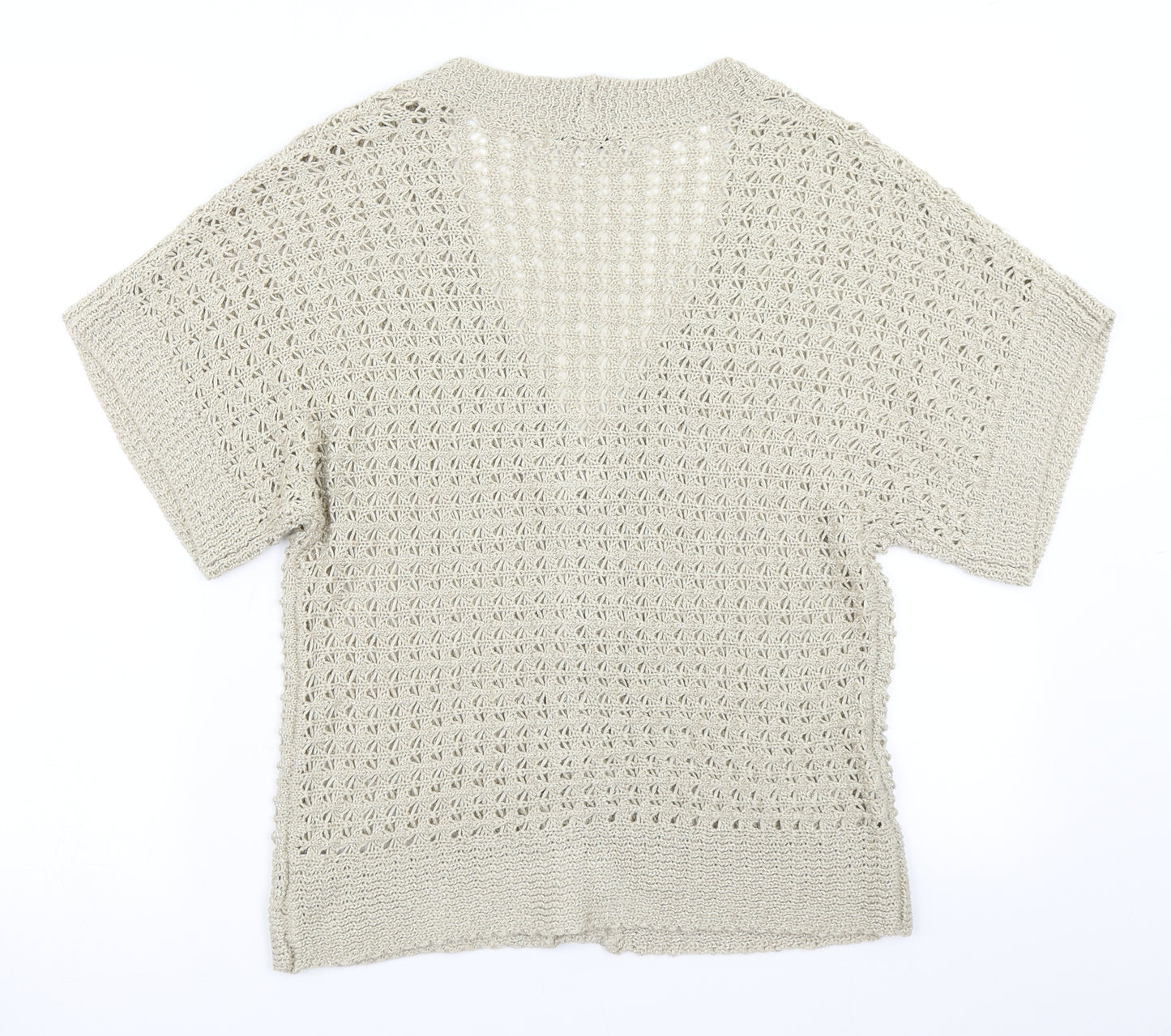 Klass Collection Womens Beige  Knit Cardigan Jumper Size S