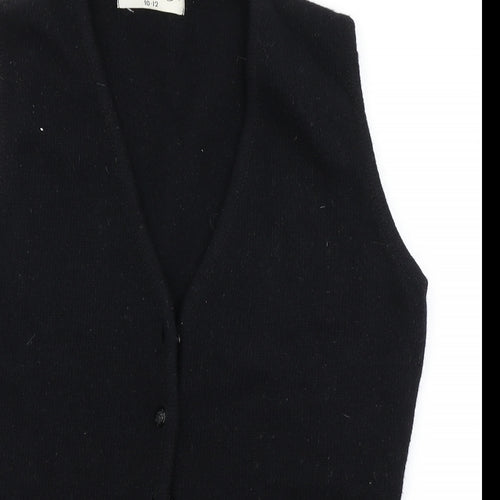 Berkertex Womens Black  Knit Vest Jumper Size 10