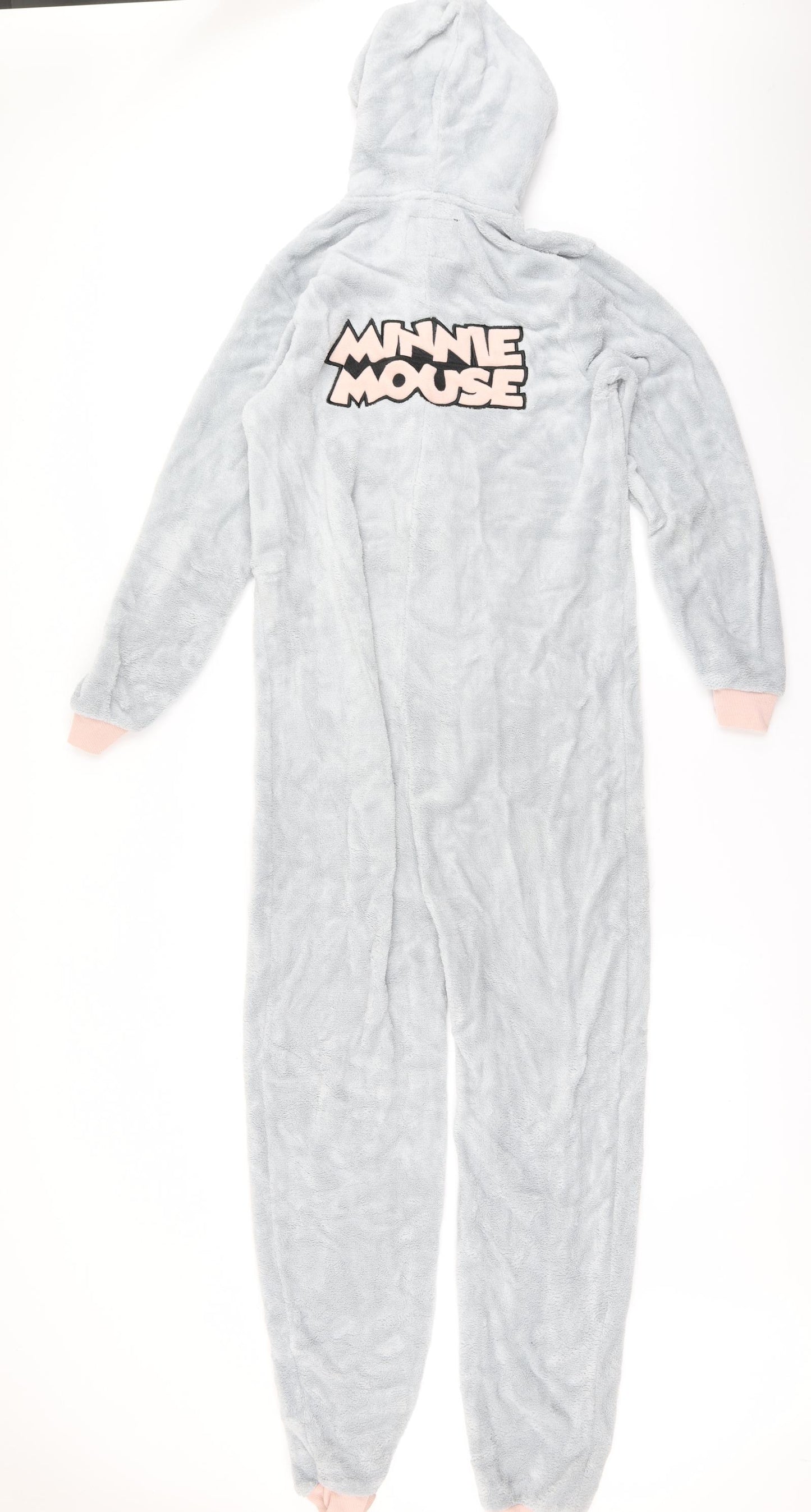 Love to Lounge Womens Grey Solid Fleece Top One Piece Size S  - Minnie Mouse