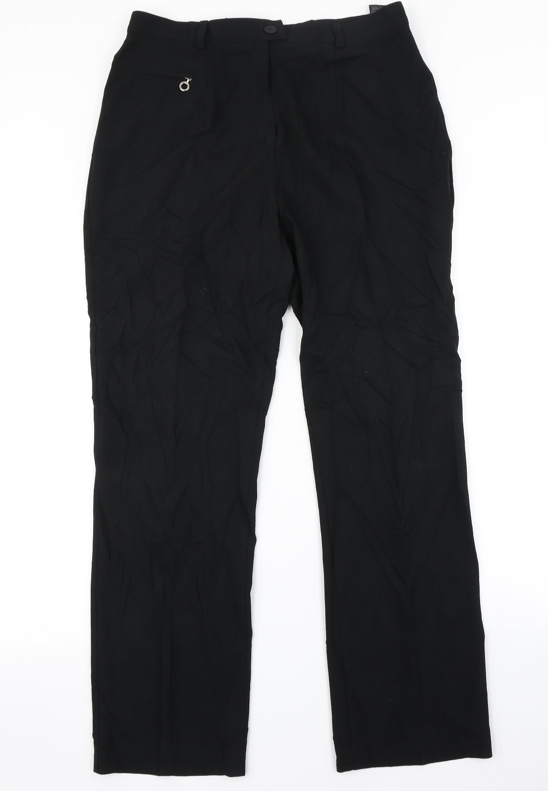 Marks & Spencer Womens Black   Dress Pants Trousers Size 14 L29 in
