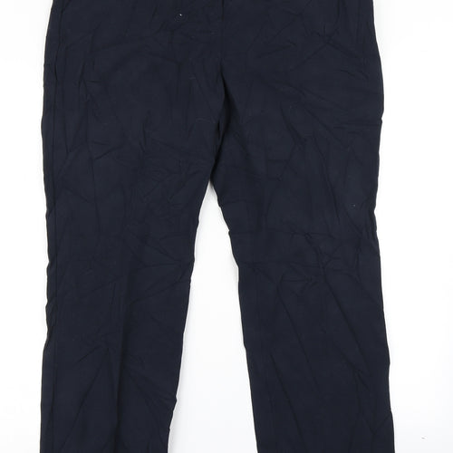 M&S Collection Womens Blue   Dress Pants Trousers Size 14 L29 in