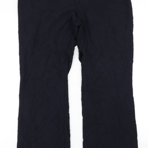 Marks & Spencer Womens Blue   Dress Pants Trousers Size 16 L28 in