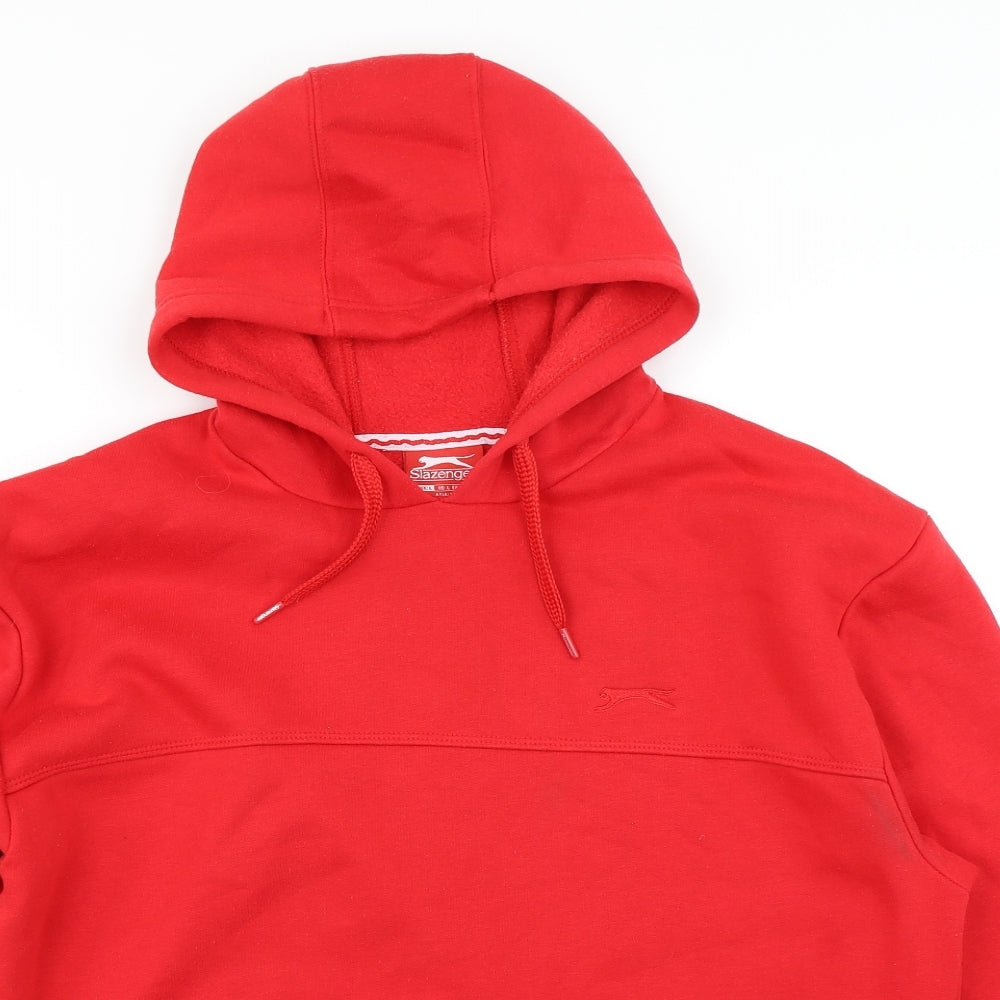 Slazenger Mens Red   Pullover Hoodie Size L