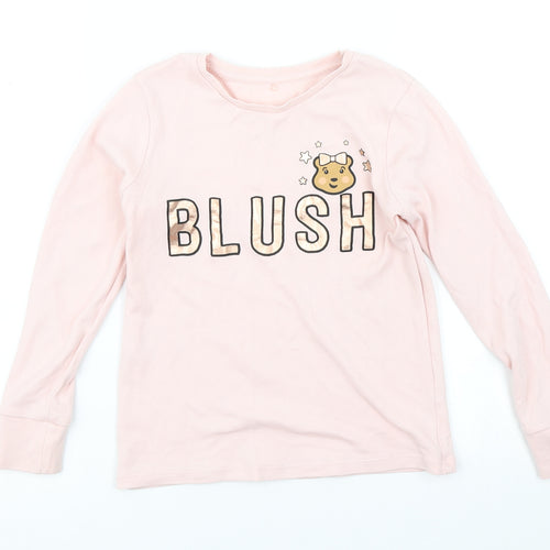 George Girls Pink   Basic T-Shirt Size 7-8 Years  - Children in Need