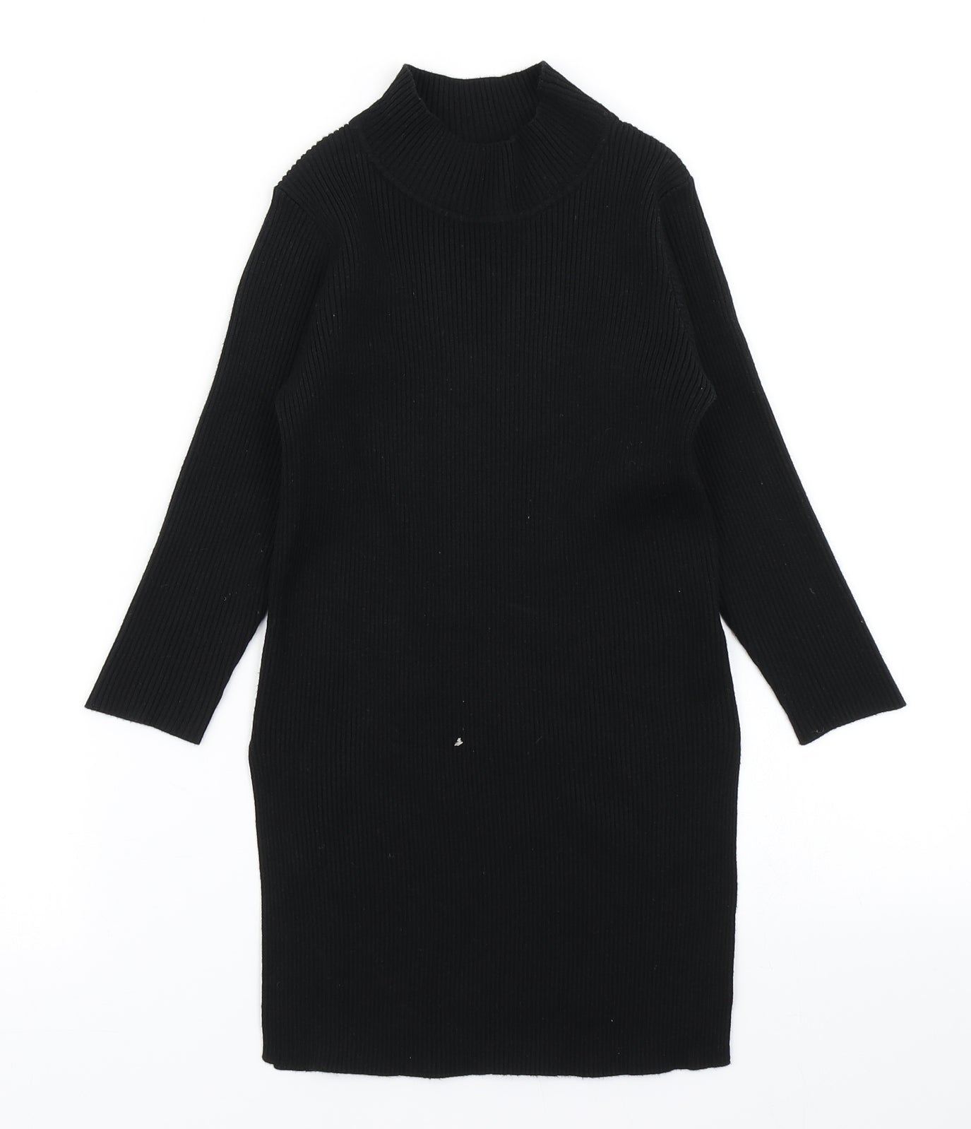 JCL Womens Black  Knit Pullover Jumper Size S