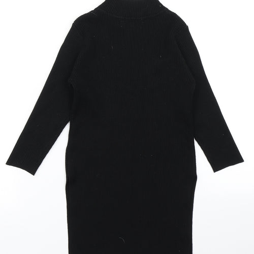 JCL Womens Black  Knit Pullover Jumper Size S