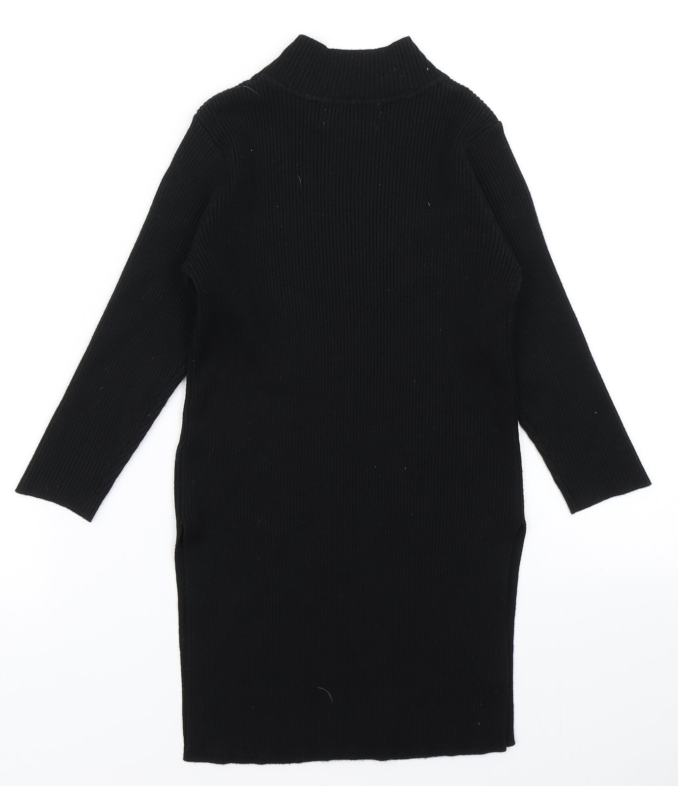 JCL Womens Black  Knit Pullover Jumper Size S
