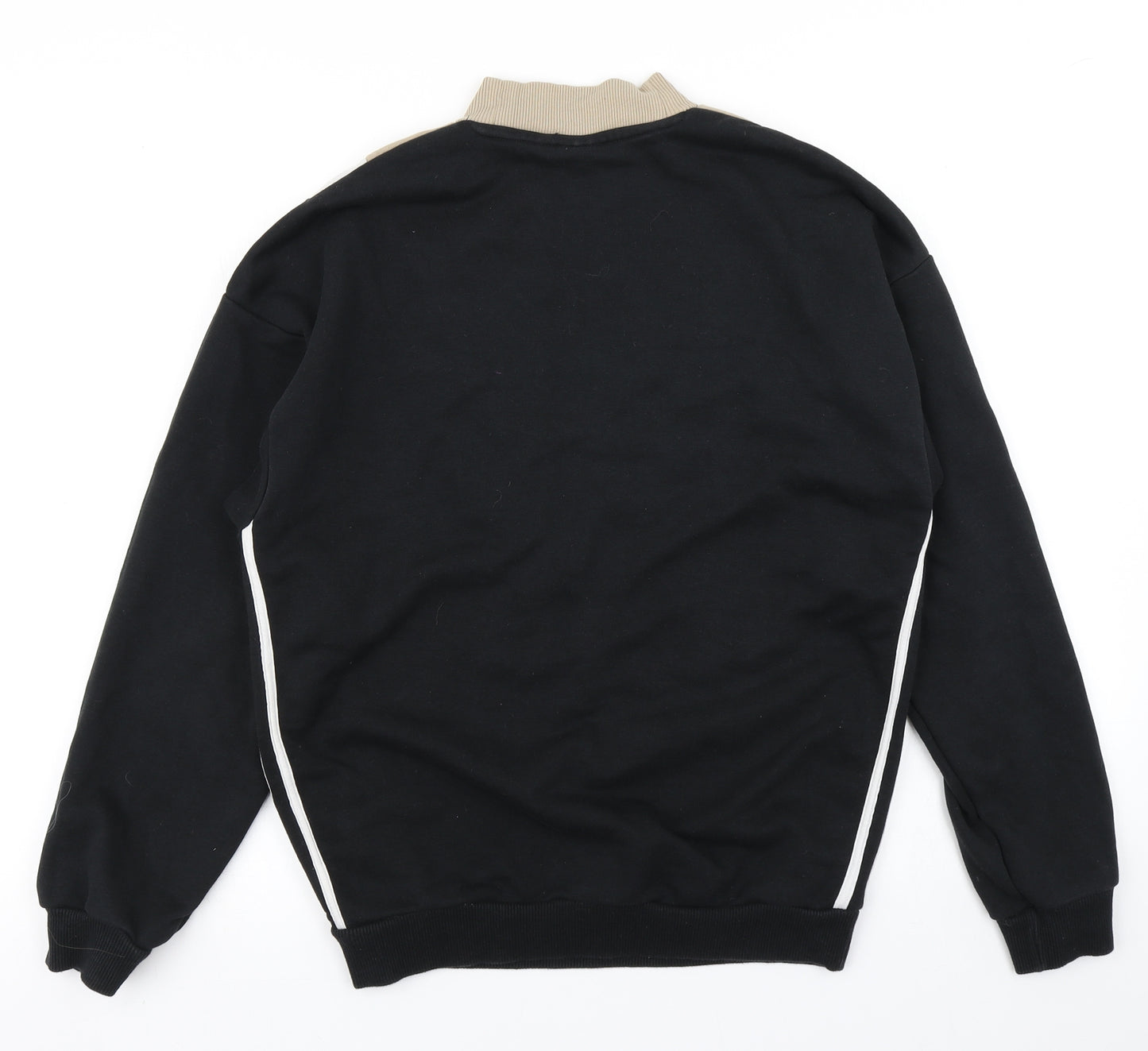 adidas Womens Black Colourblock  Pullover Sweatshirt Size 6