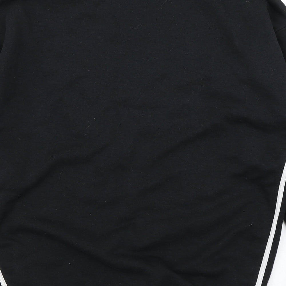 adidas Womens Black Colourblock  Pullover Sweatshirt Size 6