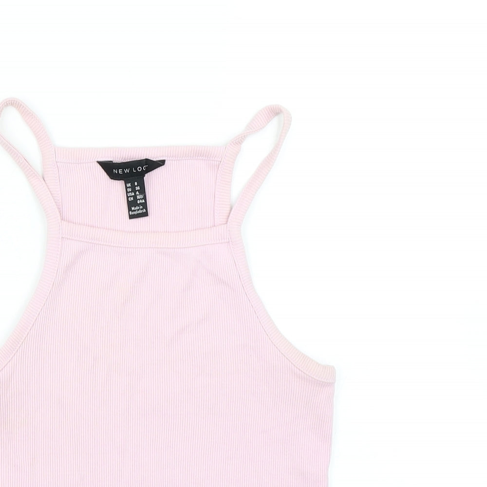New Look Womens Pink   Basic Tank Size 8