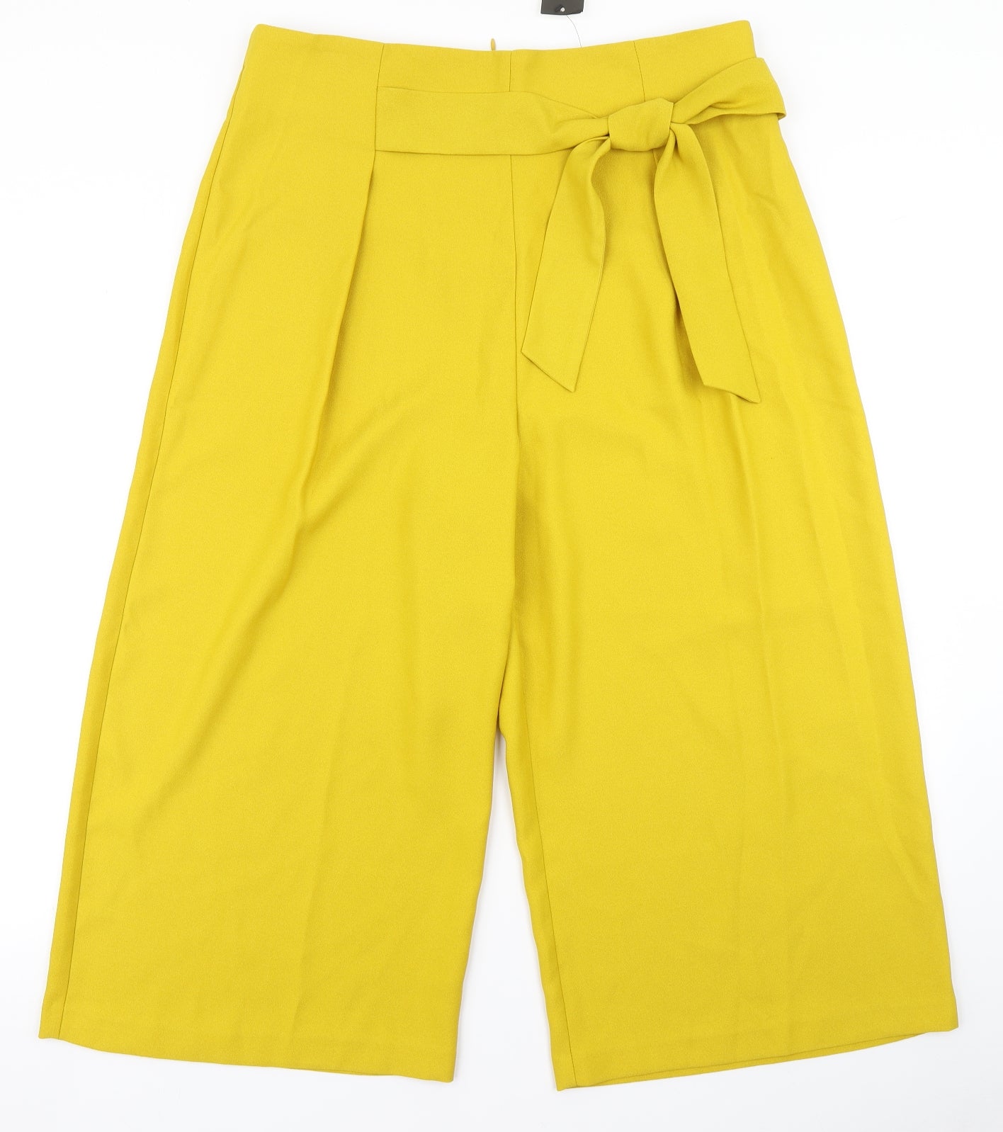 George Womens Yellow   Culotte Shorts Size 16