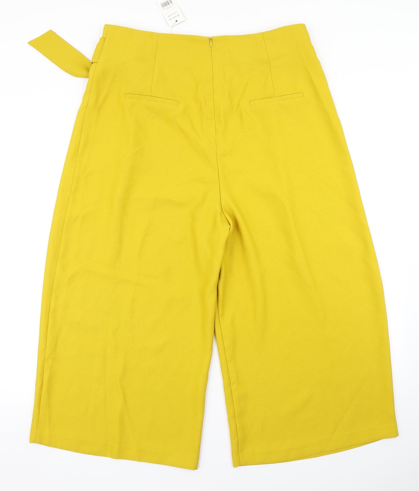 George Womens Yellow   Culotte Shorts Size 16