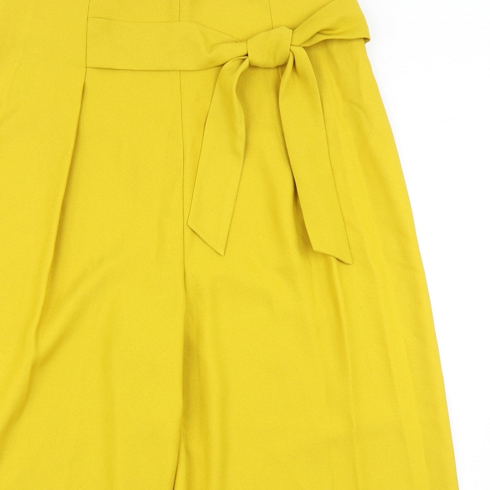 George Womens Yellow   Culotte Shorts Size 16
