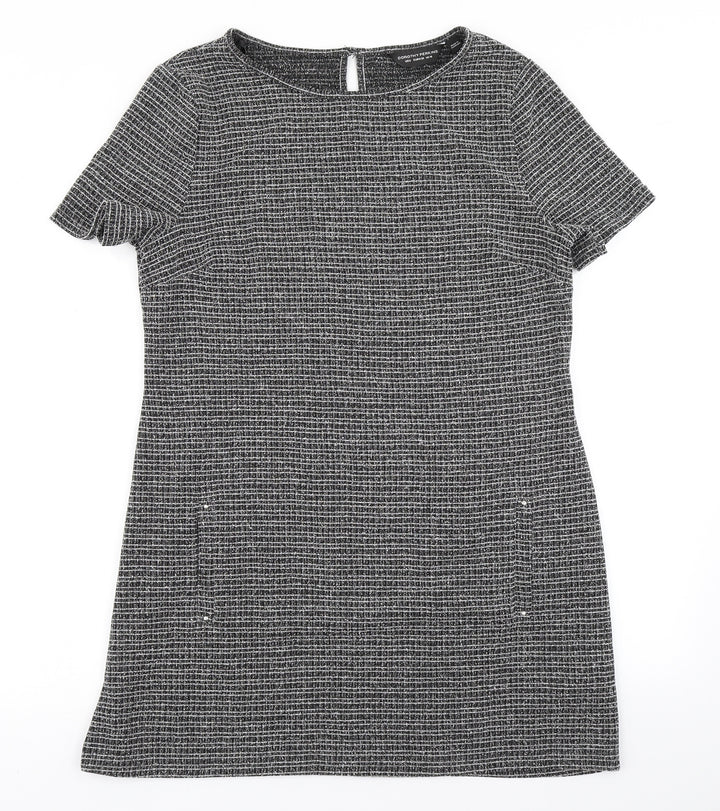 Dorothy Perkins Womens Grey A-Line Size 10
