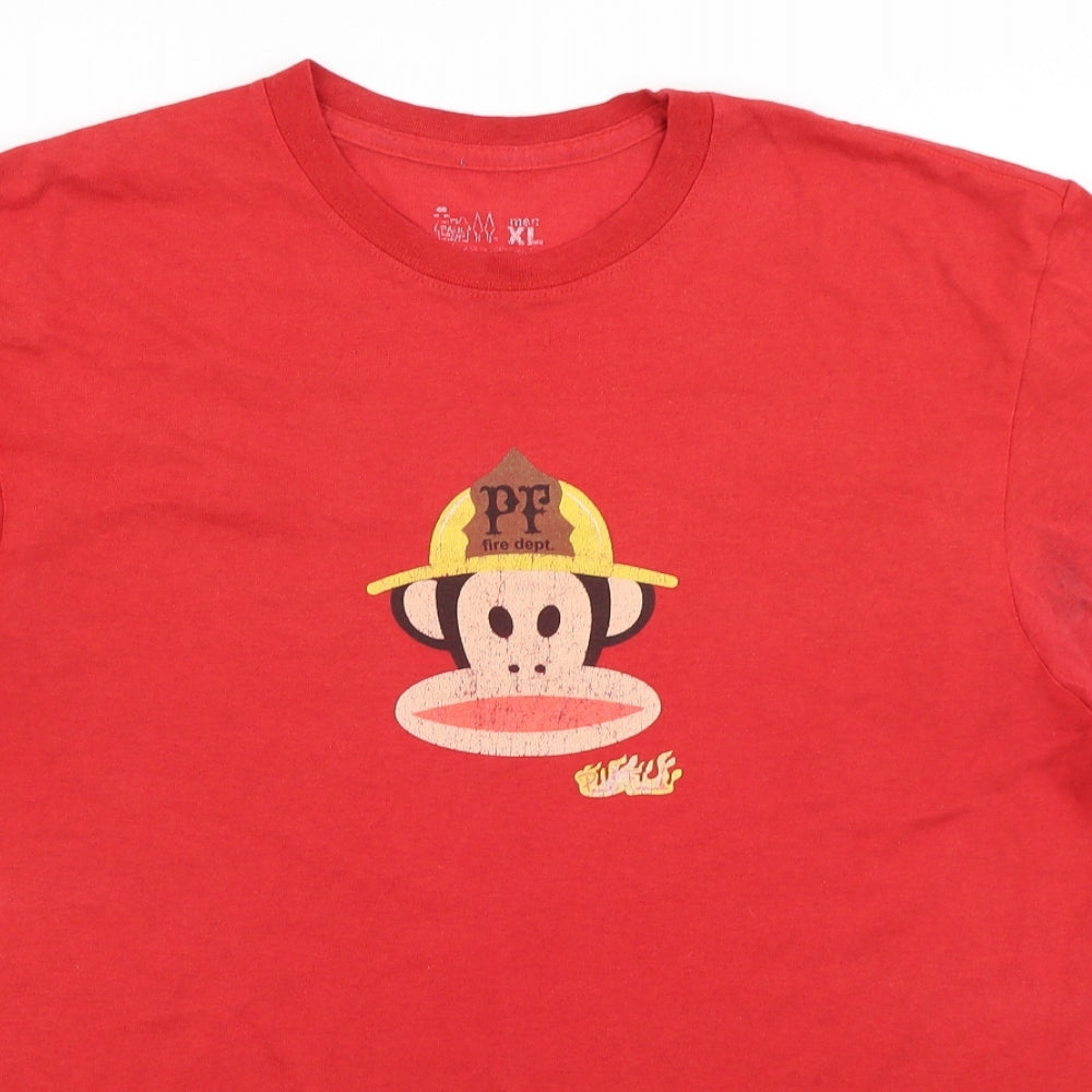 Paul Frank Mens Red    T-Shirt Size XL