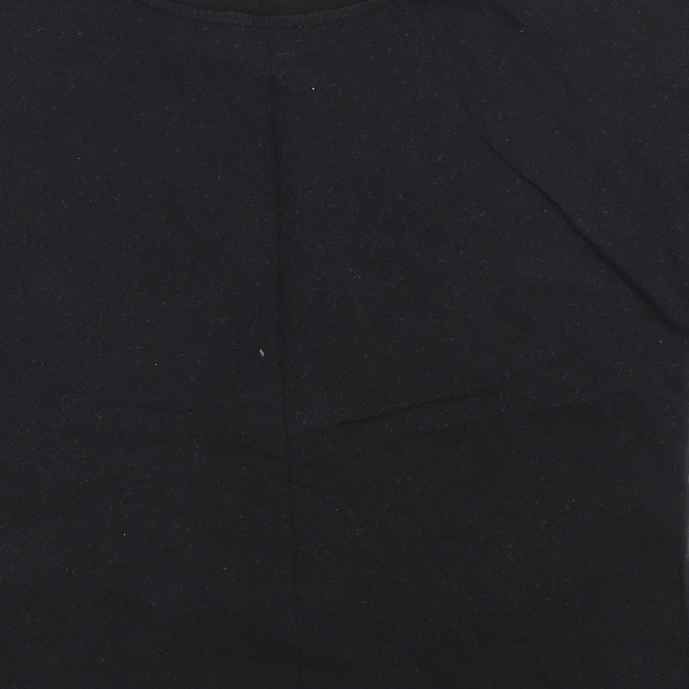 Primark Womens Black   Cropped T-Shirt Size S