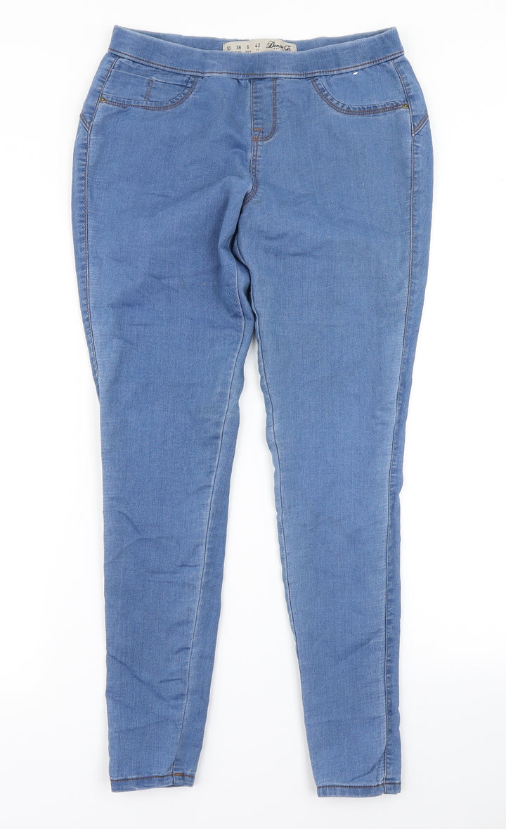 Denim Co Womens Blue Denim Jegging Jeans Size 10 L27 in