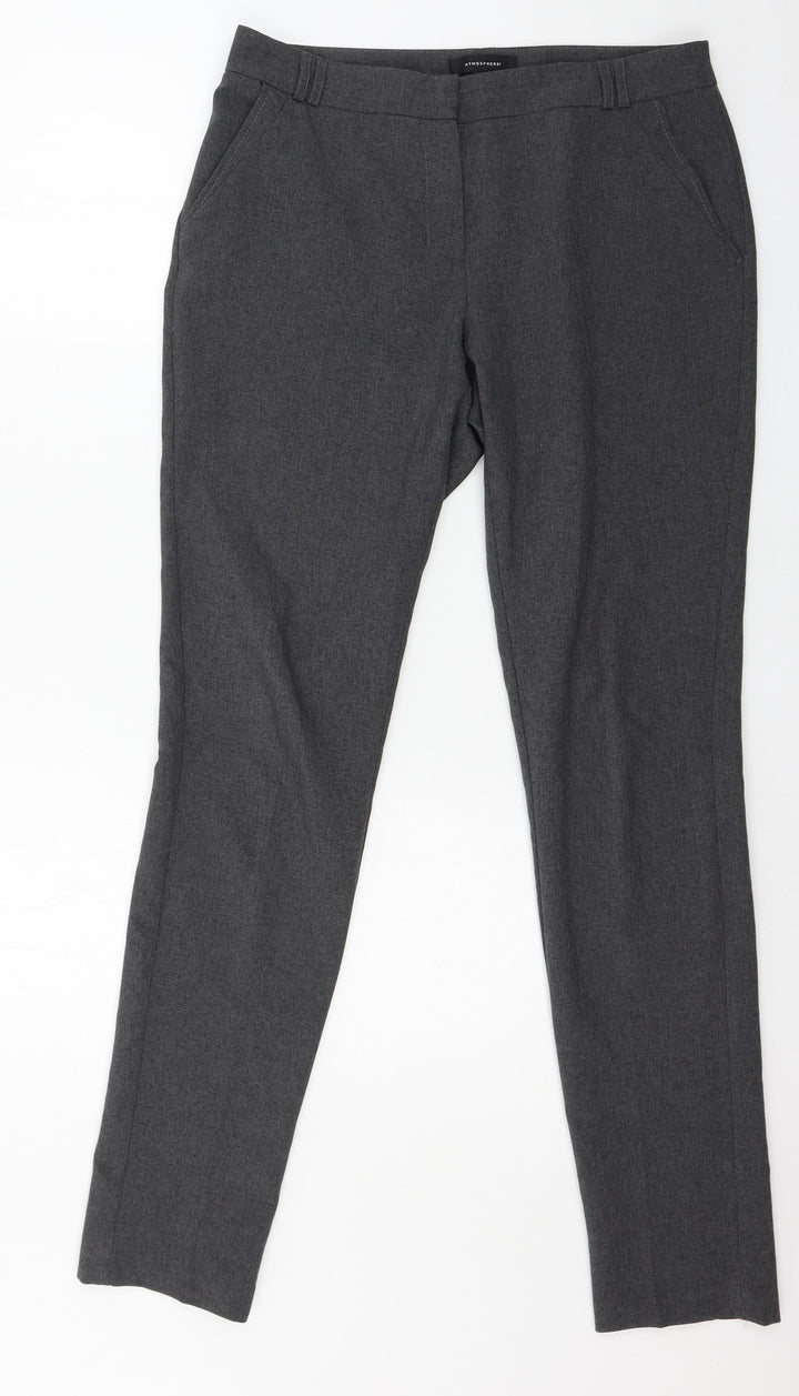 Atmosphere Womens Grey   Trousers  Size 10 L31 in