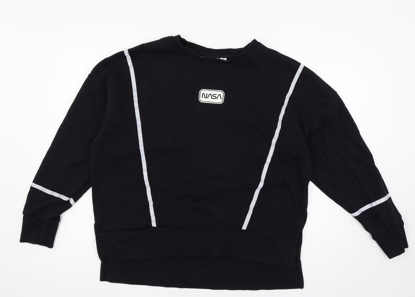 Primark Womens Black  Jersey Pullover Sweatshirt Size 12  - NASA