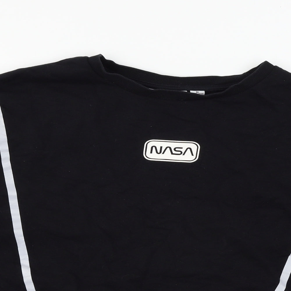Primark Womens Black  Jersey Pullover Sweatshirt Size 12  - NASA